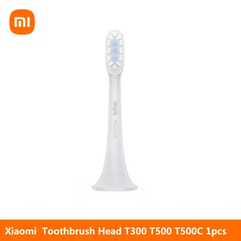 1 / Adet 100 % Orijinal Xiaomi Elektrikli diş fırçası başı Yedek T300 T500 Diş Fırçası Yumuşak Kıllar 3D Diş T500C Değiştirin Kafa