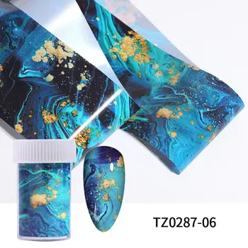 100 / 50x4cm Nail Art Transferi Sticker Mermer Serisi Yıldızlı Gökyüzü Folyo Kağıt Slayt Tırnak Çıkartmaları Çıkartmaları Dekorasyon Aksesuarları