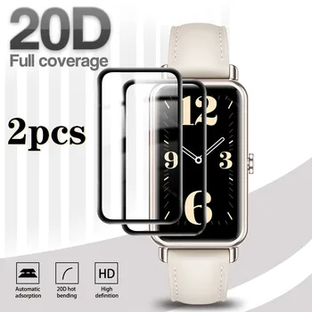 2 ADET 9D Kavisli Yumuşak Koruma Cam İçin Huawei İzle Fit Mini Smartwatch Ekran Koruyucu Film Kapak Fit Mini Akıllı Aksesuarları