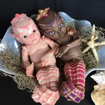 20 İnç Prenses Atlantyss Yeniden Doğmuş Bebek Aksesuarları DIY Boş Hipokampus Kiti Taze Renk Yumuşak Boyasız Bitmemiş Bebek Parçası