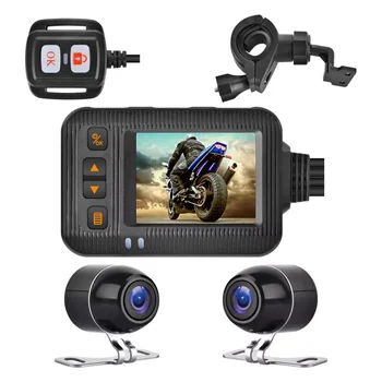 2021 Yeni WiFi Motosiklet DVR Dash kamera 1080P + 1080P Full HD Ön Dikiz su geçirmez Motosiklet Kamera GPS Kaydedici Kaydedici Kutusu