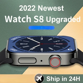 2022 YENİ Smartwatch HW8 Max Erkekler 1.99 tam ekran NFC Sağ açı tasarım bluetooth çağrı Kadın akıllı saat PK DT7 W57 W27 HW22