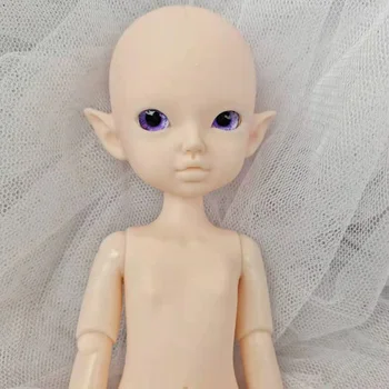22cm Yüksek insan / Elf Bebek DIY Makyaj BJD bebek Normal Cilt Çıplak Bebek Rastgele Gözler