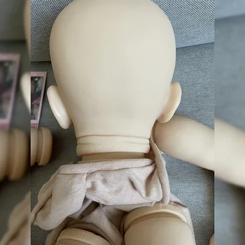 24 İnç Boyasız DIY Yeniden Doğmuş Kiti Yumuşak Vinil DIY Bebek Parçaları Bez Vücut