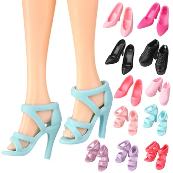30cm Bebek Ayakkabıları Prenses Sandalet Plastik Minyatür Yüksek Topuk 1/6 oyuncak bebek giysileri Aksesuarları Oyun Evi Çocuk Oyuncakları doğum günü hediyesi