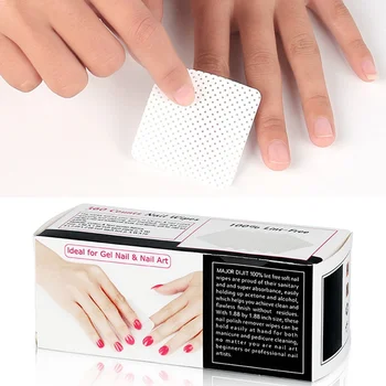 360 Adet / paket Tüy Bırakmayan Oje Çıkarıcı Pamuk Mendil Temizleyici Kağıt Pedi El Peçete tırnak cilası Sanat Temizleme Manikür Araçları