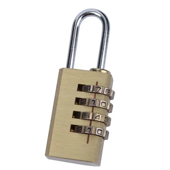 4 Haneli Metal Kombinasyonu şifreli kilit Protable Seyahat Çantası Artı Asma Kilit Faydalı Bavul Bagaj Kodu şifreli kilit Asma Kilit