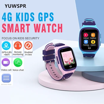 4G gps'li çocuk takip cihazı akıllı saat Telefon LBS WİFİ Konumu SOS Video Çağrı Uzaktan Backcall SmartWatch Destek Güney Amerika Bant L31