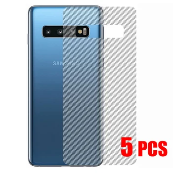 5 ADET 3D Karbon Fiber Ekran Koruyucu İçin Samsung S20 S21 S22 FE Ultra S9 S8 S10 Artı Arka Film Sticker Not 8 9 10 20