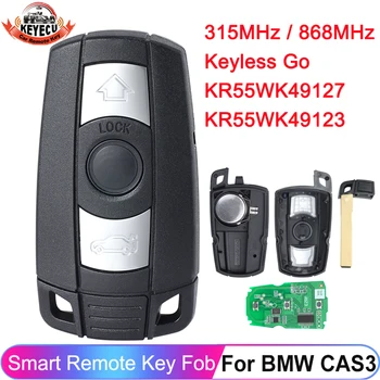 Anahtarsız Gitmek 315MHz PCF7953 Çip 868MHz PCF7945 Akıllı Uzaktan Anahtar 2006 2007 2008 2009 2010 2011 BMW CAS3 3 5 Serisi X5