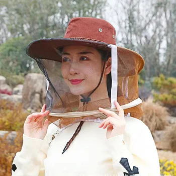 Arıcılık kovboy şapkası Arıcılık Koruyucu Kapak Arıcı Sinek cibinlik Kovboy Rahat Tasarım Anti arı Şapka