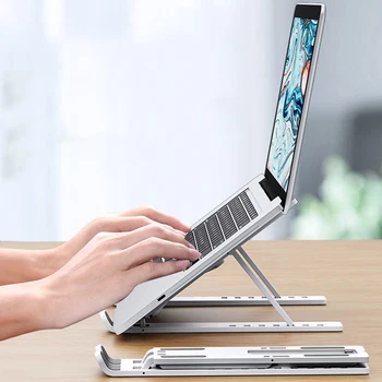 Ayarlanabilir laptop standı Dizüstü Standı Masa Soğutma Pedi Katlanabilir dizüstü bilgisayar tutucu 1 Adet