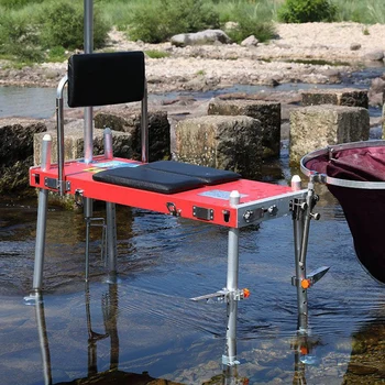 Balıkçılık masa balıkçılık sandalye Alüminyum alaşımlı çelik Hafif ve kullanışlı Katlanabilir çok fonksiyonlu 300kg yükleme A507