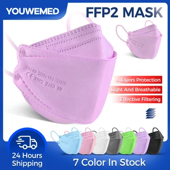 CE Onaylı Maskeleri 10-100 ADET FFP2mask 3D Balık kn95 Maskesi ffp2 Maskeleri hijyenik maske onaylı fpp2 maskesi Yetişkin Maskesi