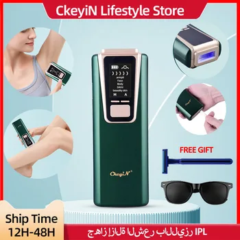 CkeyiN IPL Epilasyon Lazer Epilatör Kadın Foton Yüz Saç Çıkarıcı Vücut Epilatör Bikini Epilasyon Cihazı USB Şarj Edilebilir