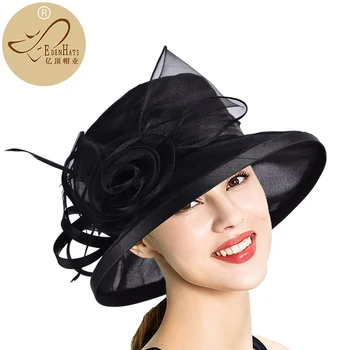 Dery Şapka Kadın Kilise Şapkaları Sıcak Satış Zarif Elbise Şapka Moda Şapka Satılık S10-3019