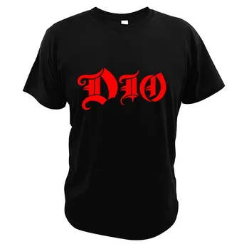 Dio.Bant Temel T-Shirt Ağır Metal Grubu Ronnie James Dio Hipster Rahat Kısa Kollu Yumuşak Yaz 100 % pamuklu bluz AB Boyutu