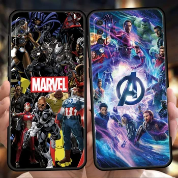 Disney Avengers Telefon Kılıfı İçin Samsung Galaxy A53 A73 A33 A23 A13 A12 A22 A02 A50 A70 A20 A10 A20S 5G Siyah Silikon Kapak