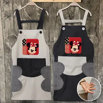 Disney Mickey mouse Önlük Mutfak İş Giysisi Su Geçirmez ve Yağa Dayanıklı Sevimli İş Giysisi