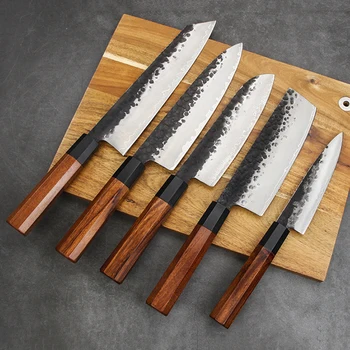 El yapımı Kaplı Çelik profesyonel Japon Mutfak bıçakları şef bıçağı Nakiri Bıçak Et Cleaver Suşi Bıçak maket bıçağı Kesici