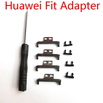 Huawei Fit adaptörü için metal paslanmaz çelik Pabuçları saat kayışı Akıllı Kayış Bağlantı adaptörü Tornavida Aksesuarları