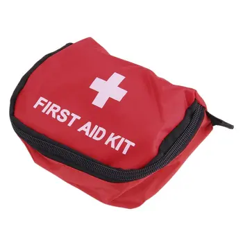 Ilk Yardım Kiti 0.7 L Kırmızı PVC Açık Havada Kamp Acil Survival Boş Çanta Bandaj Ilaç Su Geçirmez saklama çantası 11 * 15.5 * 5 cm