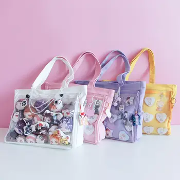 Japon Tatlı Lolita Küçük Taze Harajuku kanvas çanta omuzdan askili çanta JK Itabag Cosplay