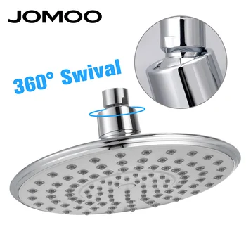 JOMOO 8 inç ABS yağmur biçimli duş Kafa 360 Döner Banyo Duş Aşırı baş Duş Püskürtücü Şelale Duş Başlıkları Yağış Duş Başlığı