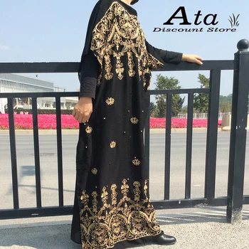 Kaftan Nakış Abaya Afrika Elbiseler Kadınlar İçin Gevşek Şifon Dubai İslam Giyim Djellaba Ramazan Namaz Ücretsiz Kargo