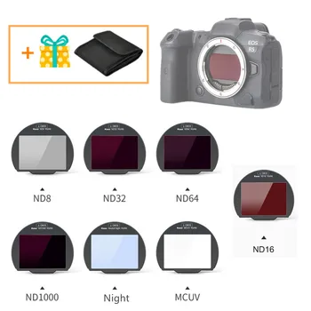 Klipsli CMOS Koruyucu MC UV ND8 ND16 ND32 ND64 ND1000 Gece Nötr Yoğunluk Filtresi Canon EOS R R5 R6 RP R3 Kamera Klip
