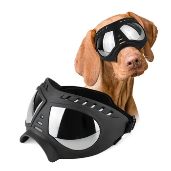 Köpek Gözlük Büyük Alan Köpek Güneş Gözlüğü Büyük Cins Rüzgar Geçirmez Kar Geçirmez Göz Koruması Köpek Gözlük Açık Sürüş Bisiklet için