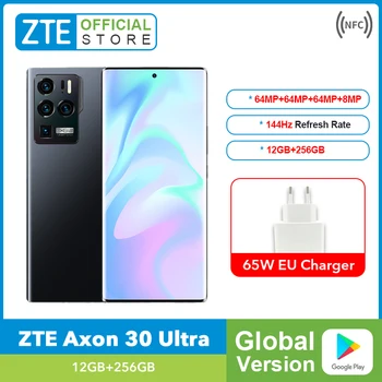 Küresel Sürüm ZTE Axon 30 Ultra 5G Smartphone 6.67