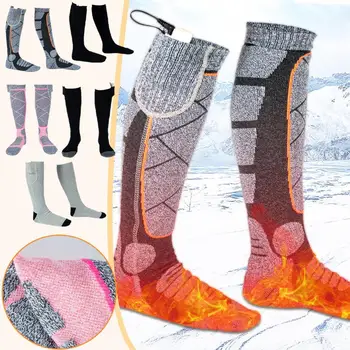 Kış sıcak açık çorap termal çorap ısıtma çorap 3 modları elastik rahat su geçirmez elektrikli sıcak çorap seti Thermoso