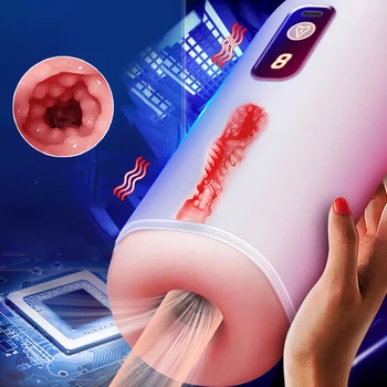 Masturbators Erkekler İçin Otomatik Emme Erkek mastürbasyon kupası Gerçek Vajina Vibratör Pussy Cep Seks Makinesi Yetişkinler İçin Seks Oyuncakları