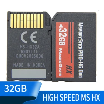 Memory Stick Sony PSP Aksesuarları 32GB MS Pro Duo Hafıza Kartı Tam Gerçek Kapasite HX