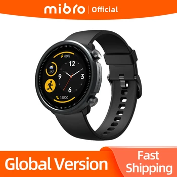 Mibro A1 Smartwatch Küresel Sürüm Kan Oksijen nabız monitörü 5ATM Su Geçirmez Moda Bluetooth Spor Erkek Kadın akıllı saat