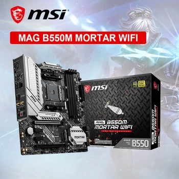MSI Yeni MAG B550M HARÇ WIFI Anakart Mikro ATX AMD B550M DDR4 128G AM4 Destekler AMD Ryzen CPU kiti işlemci placa mae