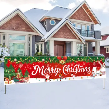 Noel Açık Afiş Bayrak Noel Dekorasyon Ev İçin 2022 Noel Süsler Hediyeler Navidad Noel Doğum Mutlu Yeni Yıl 2023