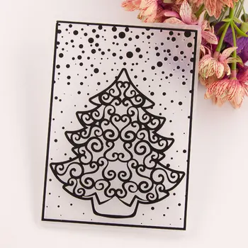 Noel ağacı DIY Plastik Kabartma Klasörleri DIY Scrapbooking Kağıt Zanaat / Kart Yapımı Dekorasyon Malzemeleri