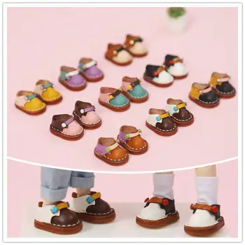 Ob11 bebek ayakkabıları inek derisi el yapımı sandalet bebek giysileri ayakkabı YMY GSC başbakan vücut 1/12 BJD Body9 bebek ayakkabıları bebek aksesuarları