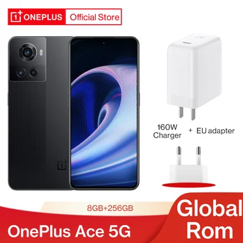 OnePlus Ace 5G MTK Dimensity 8100 MAX Küresel Rom 8GB 256GB Smartphone 150W Hızlı Şarj Cep Telefonları 120Hz AMOLED Android