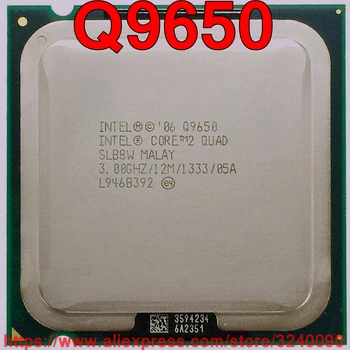 Orijinal Intel CPU CORE 2 QUAD Q9650 İşlemci 3.00 GHz/12 M / 1333 MHz Dört Çekirdekli Soket 775 ücretsiz kargo hızlı gemi