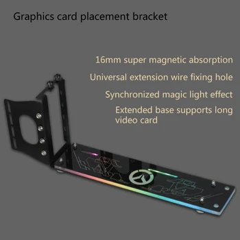 PCI Slot Kartı Dikey Sahibi kickstand/bankası Yükle ATXcase LED ile GPU için kasa dikey GPU Aparatı Grafik 