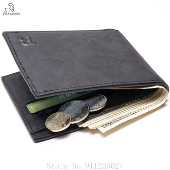 Rahat erkek İnce cüzdan bozuk para cüzdanı Çoklu kart Durumda Erkek Mini Kredi Kartı PU Çanta Kart Sahipleri İnce Para Çantası