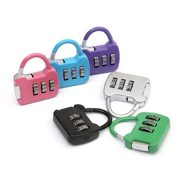 Renkli Mini Şifre Asma Kilit tekerlekli çanta şifreli kilit Öğrenci Yurdu dolabı şifreli kilit Sırt Çantası Fermuar Kilidi