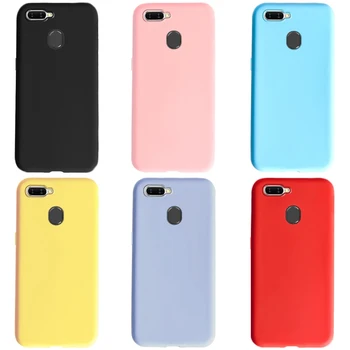 Saf Renk telefon kılıfı İçin OPPO A5S Durumda 6.2 