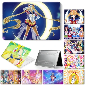 Sailor Moon Laptop Çantası Macbook Air 13 için A2337 2020 A2338 M1 Çip Pro 13 2022 M2 Hava 13.6 12 11 15 Pro 14 2021 Pro 16