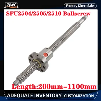 SFU2505 SFU2504 SFU2510 Ballscrew Özelleştirilebilir Herhangi Bir Boyut İşleme Modu Kullanımı için 3D Yazıcı Bilyalı Vidalı Uç İşlenmiş CNC