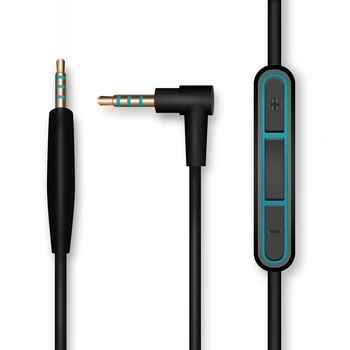 SHELKEE Erkek kablo 2.5 mm için 3.5 mm jack Ses Kablosu Bose Sessiz Konfor QC25/QC25ı mikrofonlu kulaklık Ses Kontrolü