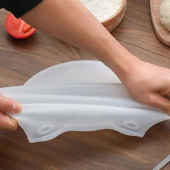 Silikon Yoğurma Hamur Çanta Mutfak Gıda Sınıfı Un Karıştırma Silikon Çanta Koruma Kek Pişirme Aracı Mutfak Gadget Aksesuarla